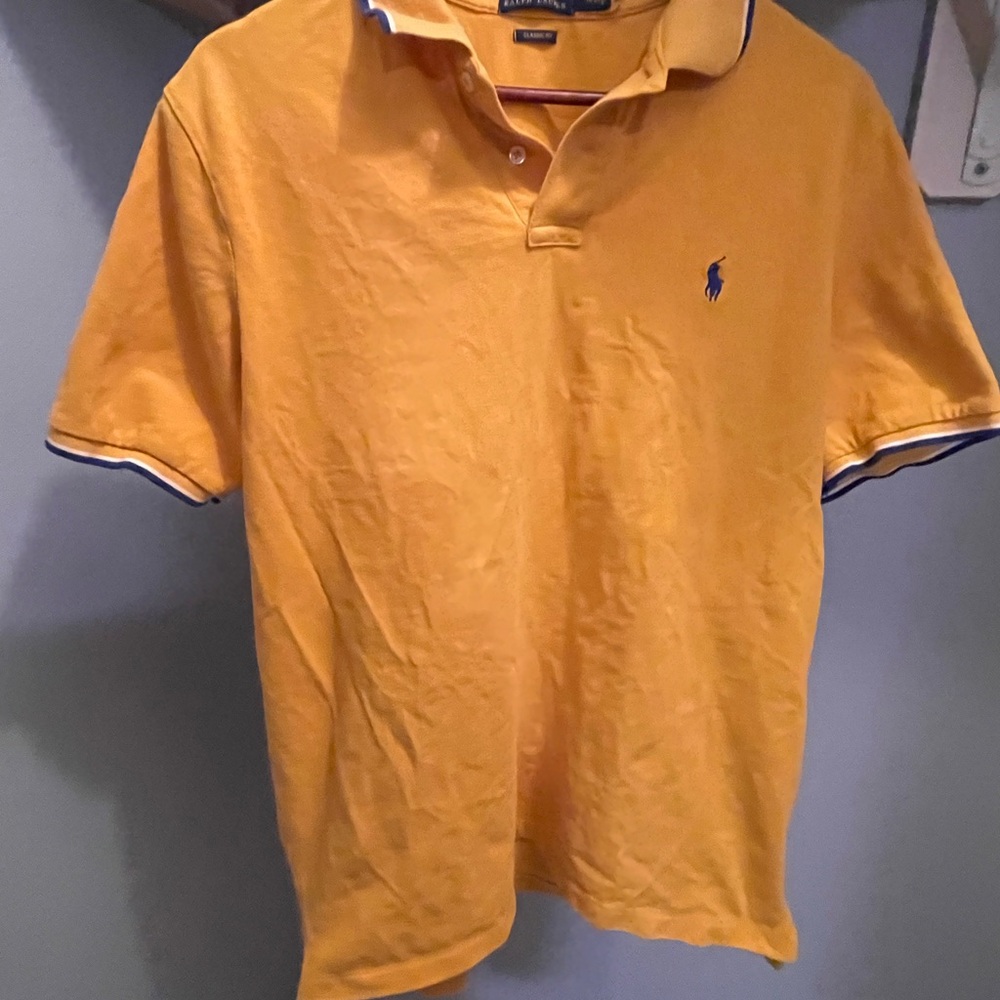 Polo by Ralph Lauren Men's Yellow Polo Shirt